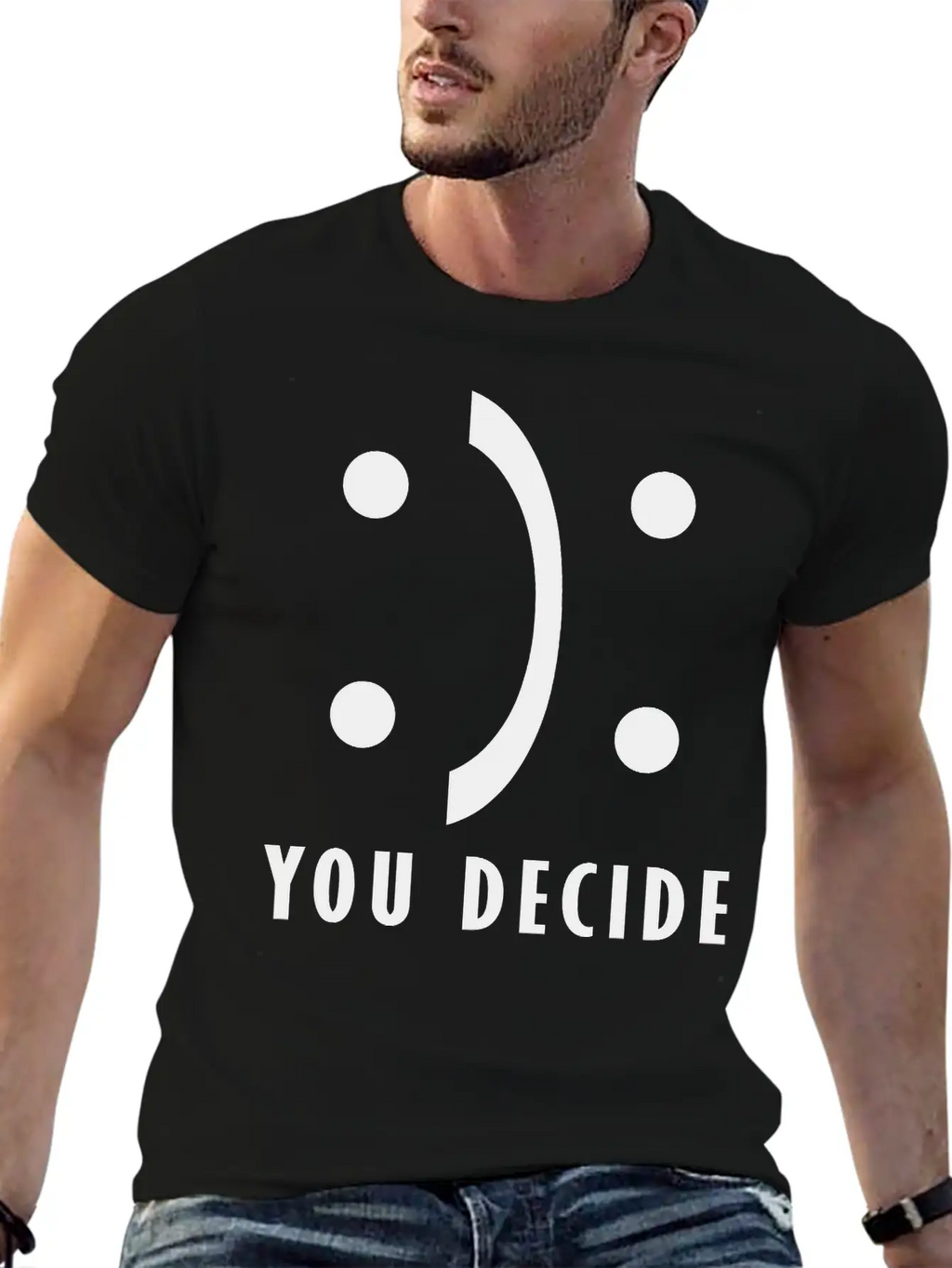 You Decide - Good And Bad Fortune Essential Cotton Tee For Daily Outfits – Unisex Style