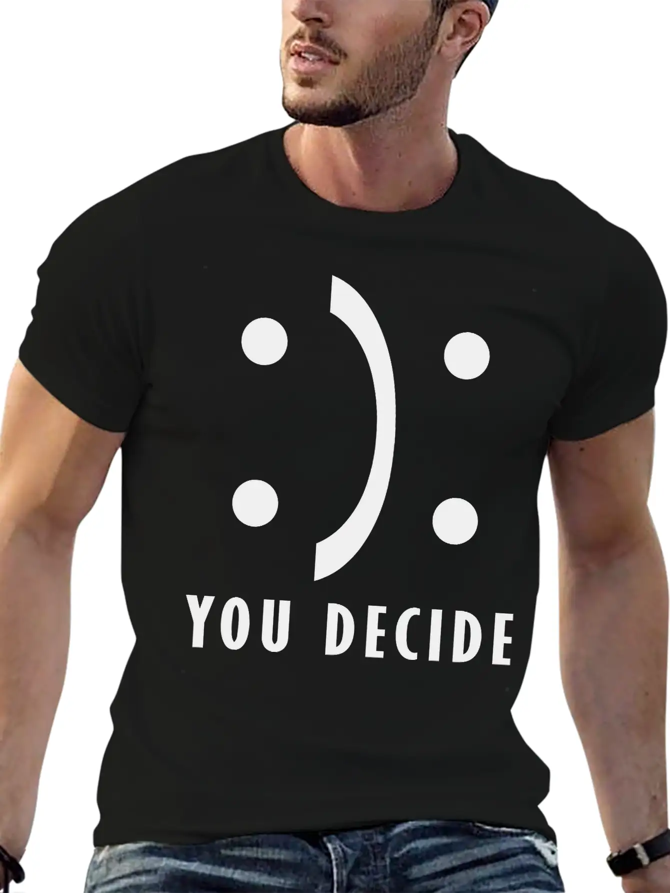 You Decide - Good And Bad Fortune Essential Cotton Tee For Daily Outfits – Unisex Style