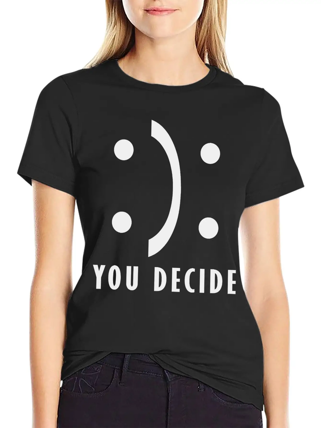 You Decide - Good And Bad Fortune Essential Cotton Tee For Daily Outfits – Unisex Style