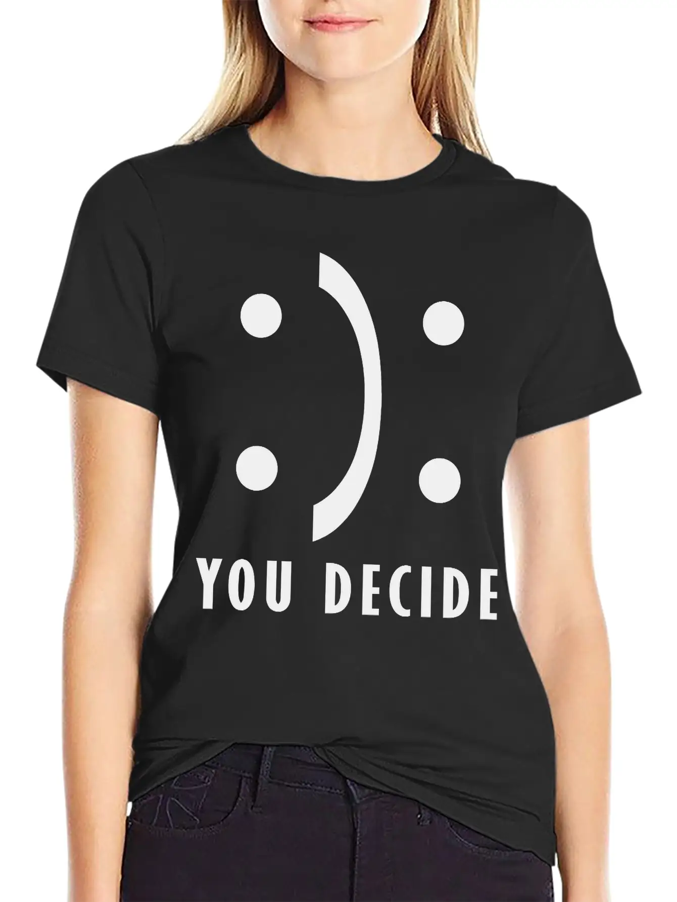 You Decide - Good And Bad Fortune Essential Cotton Tee For Daily Outfits – Unisex Style
