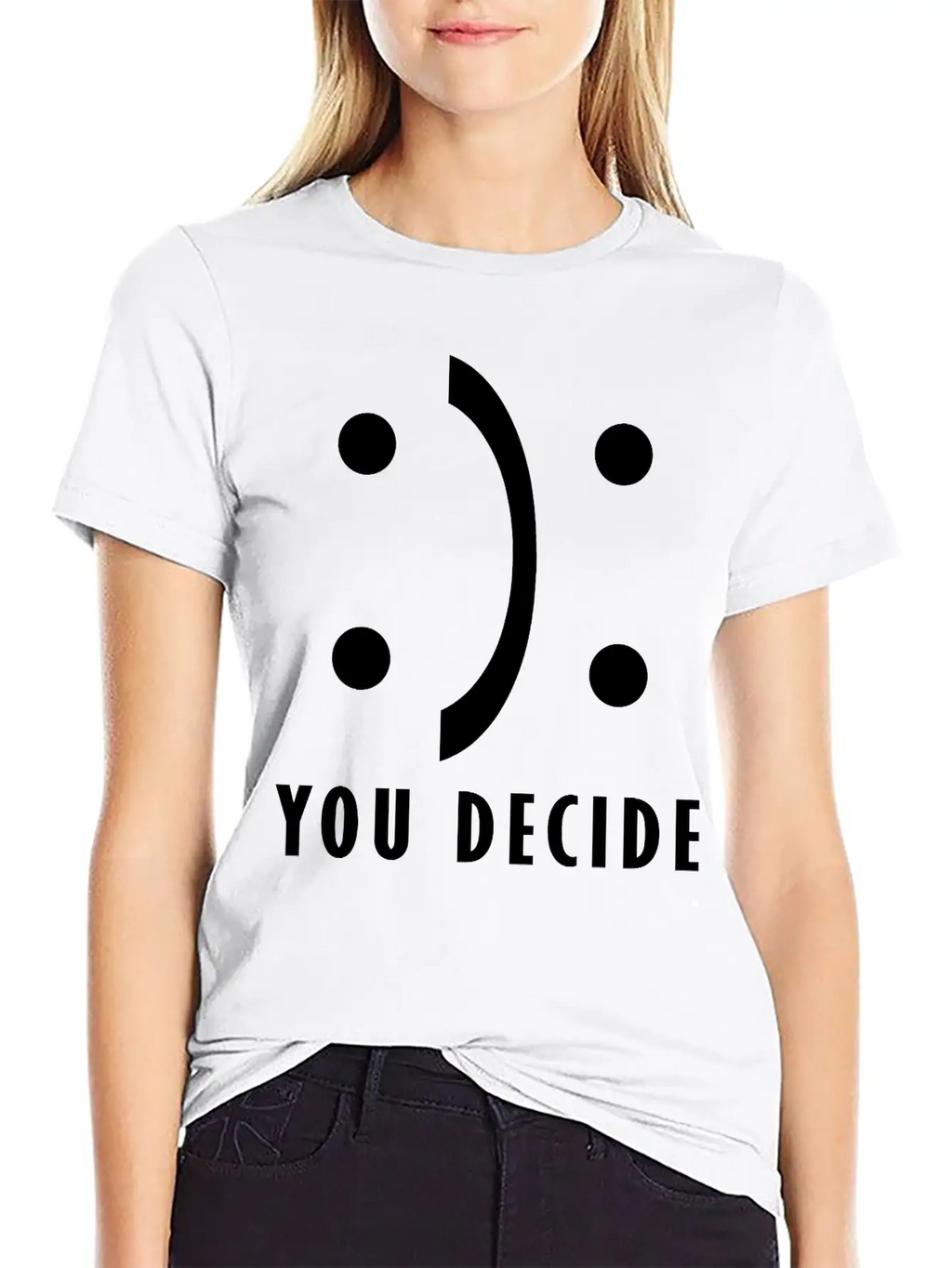 You Decide - Good And Bad Fortune Essential Cotton Tee For Daily Outfits – Unisex Style