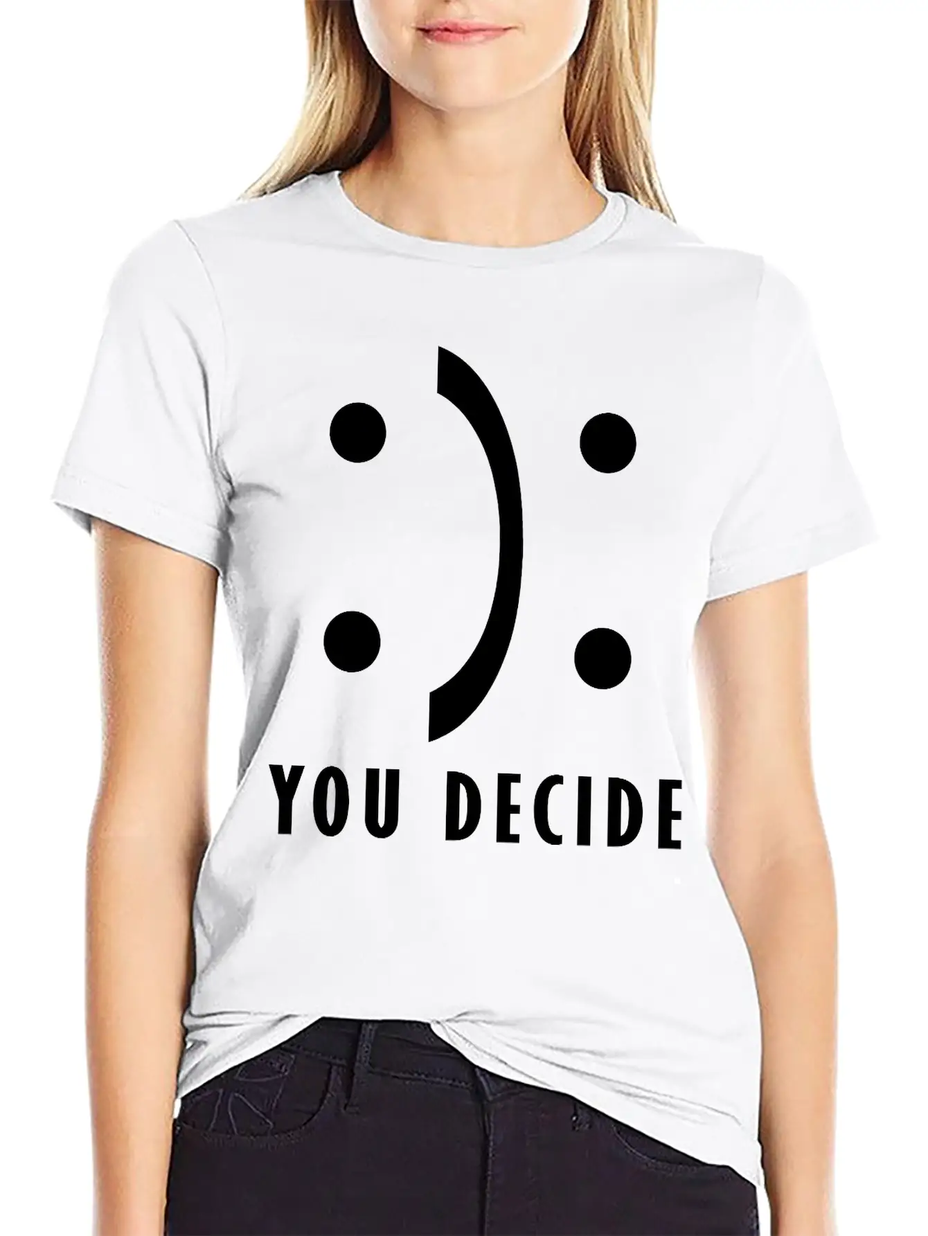 You Decide - Good And Bad Fortune Essential Cotton Tee For Daily Outfits – Unisex Style