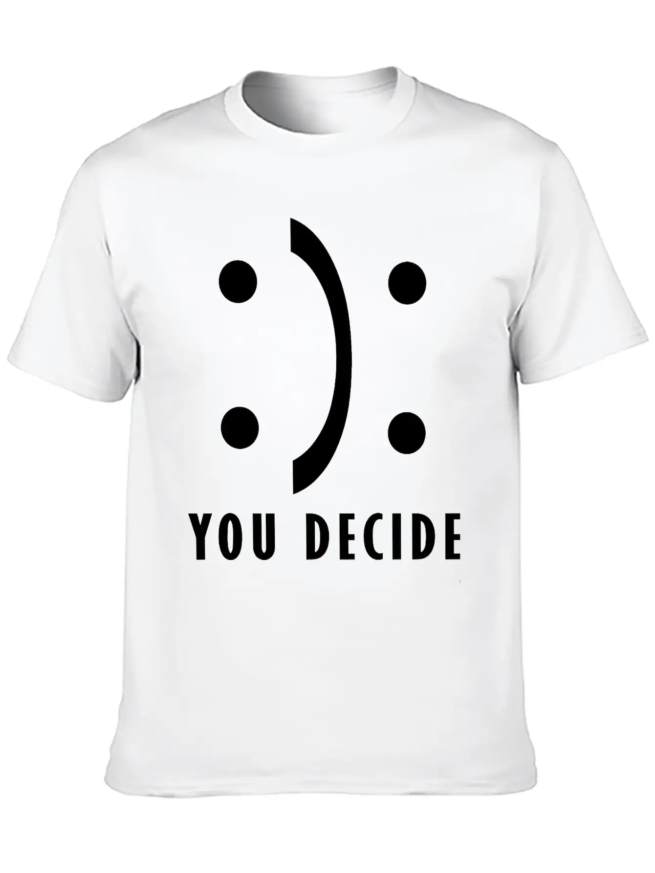 You Decide - Good And Bad Fortune Essential Cotton Tee For Daily Outfits – Unisex Style