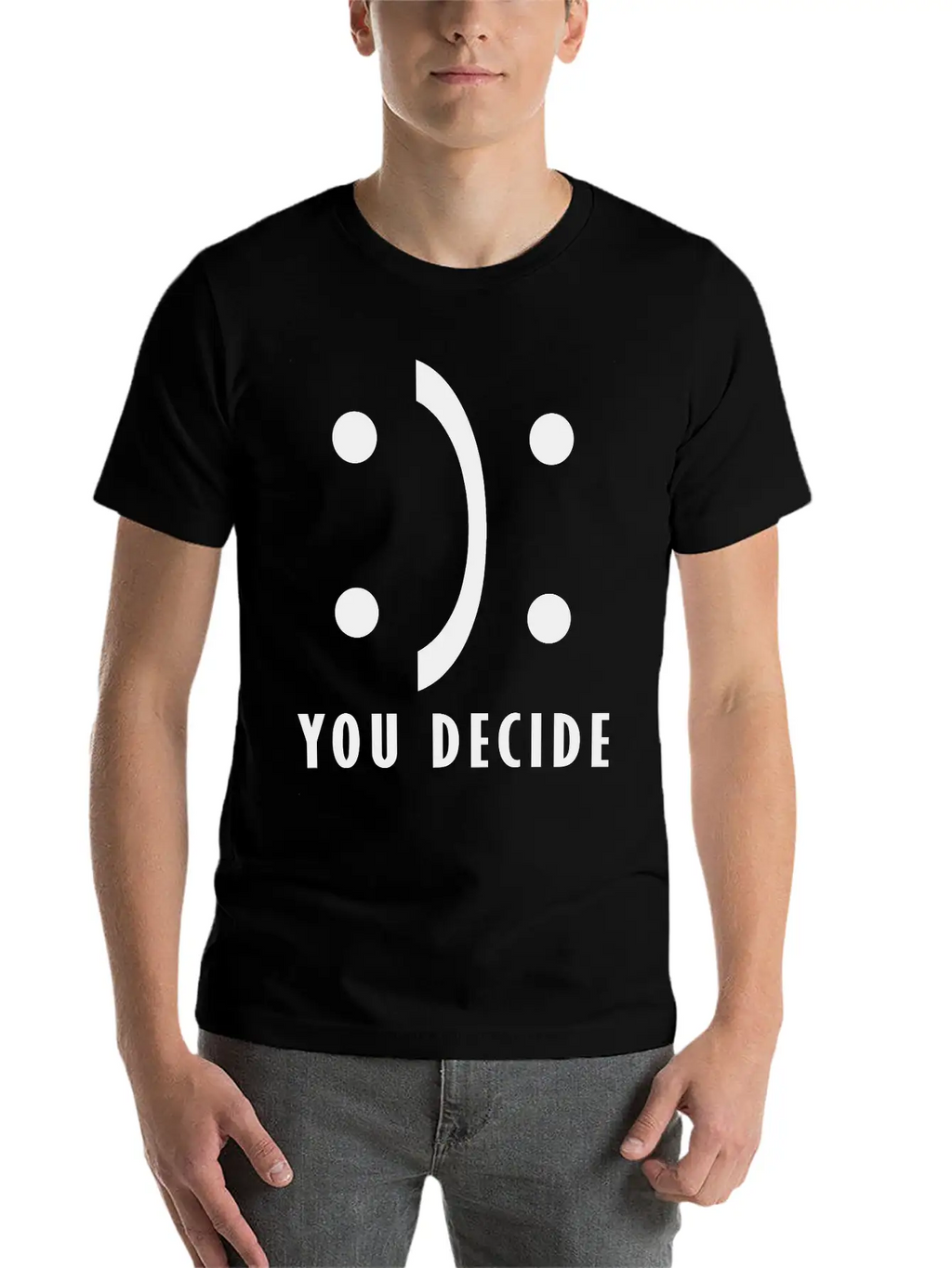 You Decide - Good And Bad Fortune Essential Cotton Tee For Daily Outfits – Unisex Style