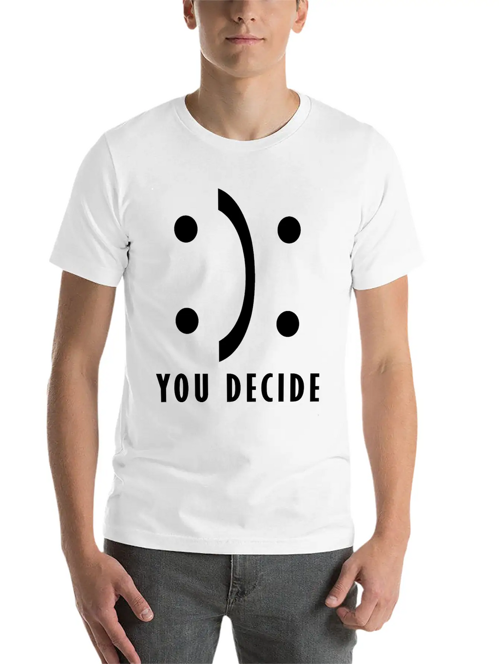 You Decide - Good And Bad Fortune Essential Cotton Tee For Daily Outfits – Unisex Style