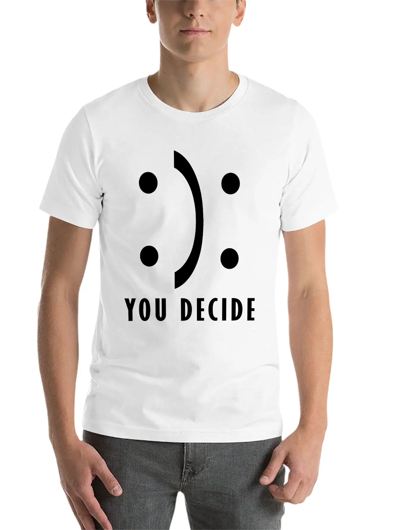 You Decide - Good And Bad Fortune Essential Cotton Tee For Daily Outfits – Unisex Style