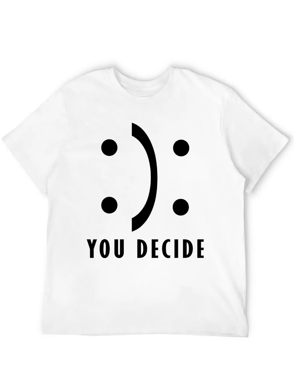 You Decide - Good And Bad Fortune Essential Cotton Tee For Daily Outfits – Unisex Style