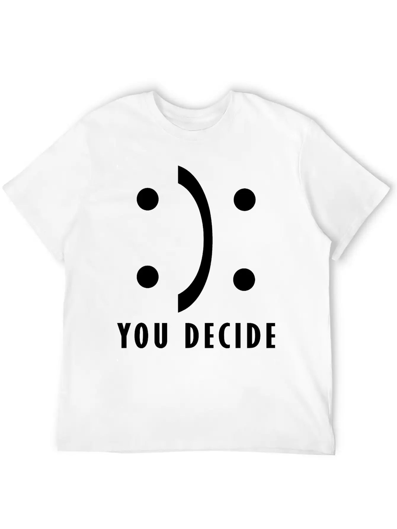 You Decide - Good And Bad Fortune Essential Cotton Tee For Daily Outfits – Unisex Style