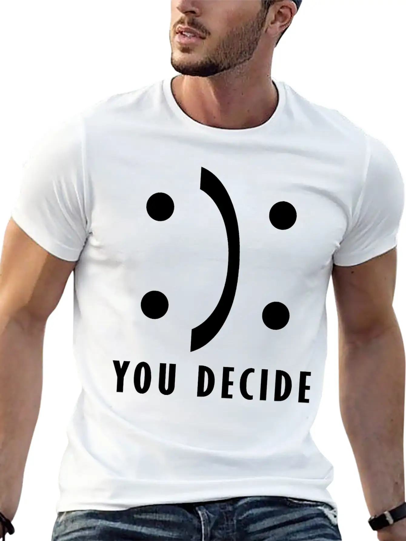 You Decide - Good And Bad Fortune Essential Cotton Tee For Daily Outfits – Unisex Style