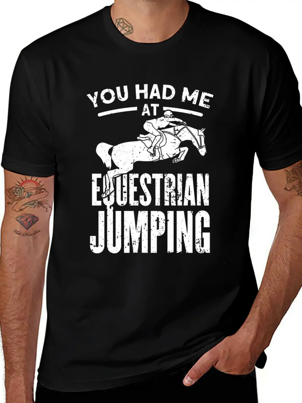 You Had Me At Equestrian Jumping Unisex Casual T-Shirt – Clean Design For Daily Comfort