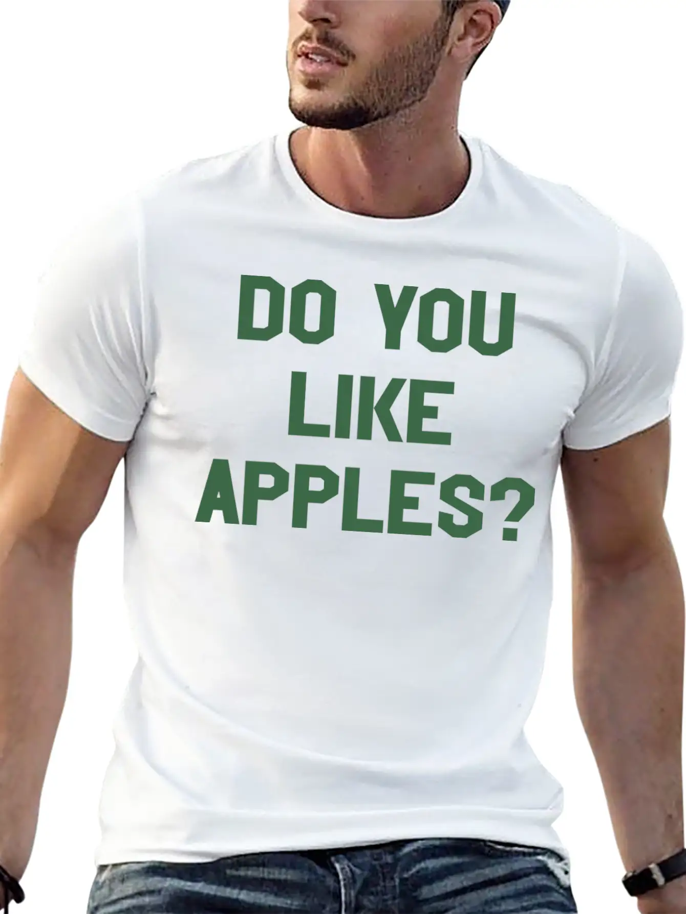 You Like Apples Cool Sarcastic Weird Gym Casual Graphic T-Shirt – Simple And Comfortable Daily Wear