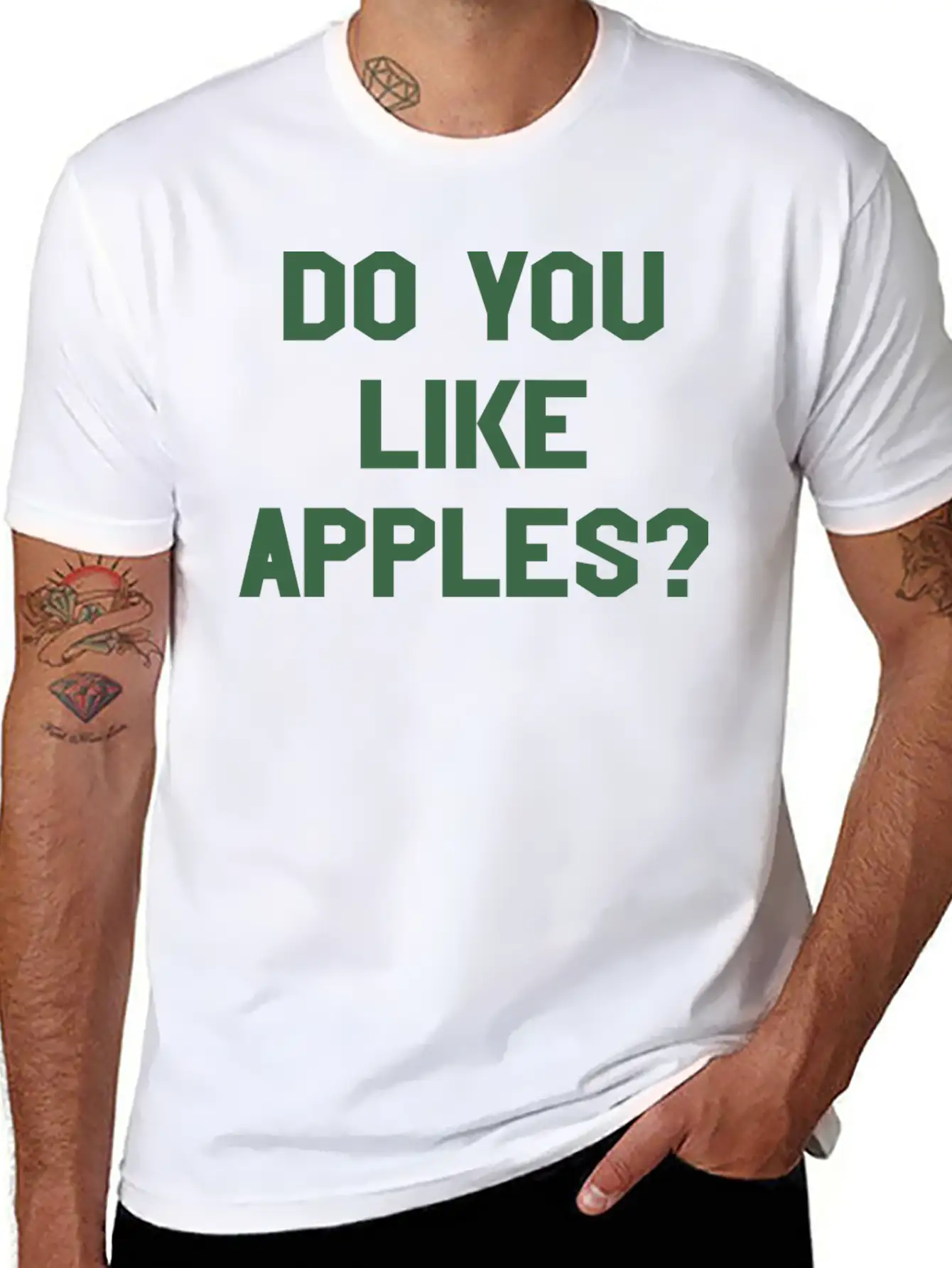 You Like Apples Cool Sarcastic Weird Gym Casual Graphic T-Shirt – Simple And Comfortable Daily Wear