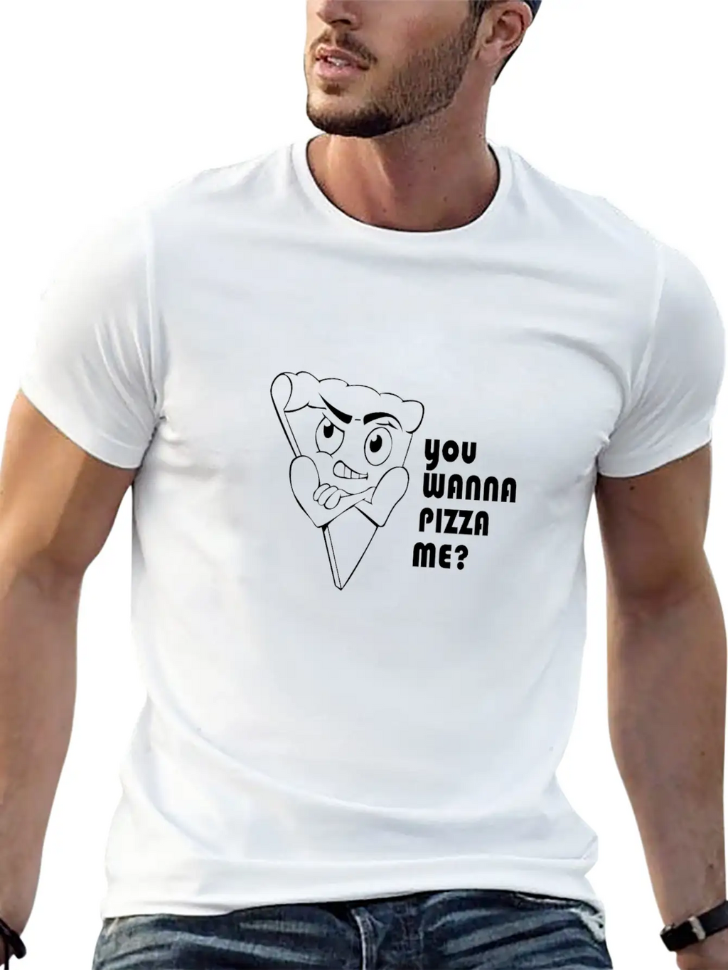 You Wanna Pizza Unisex Casual T-Shirt – Clean Design For Daily Comfort