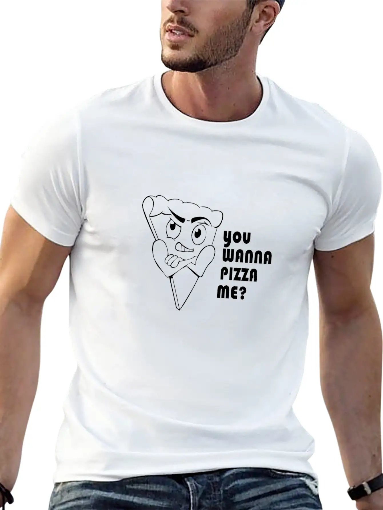 You Wanna Pizza Unisex Casual T-Shirt – Clean Design For Daily Comfort