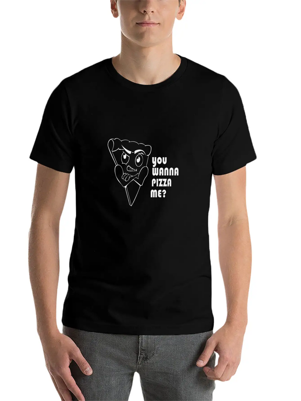 You Wanna Pizza Unisex Casual T-Shirt – Clean Design For Daily Comfort