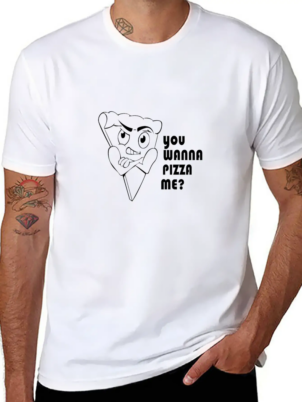 You Wanna Pizza Unisex Casual T-Shirt – Clean Design For Daily Comfort