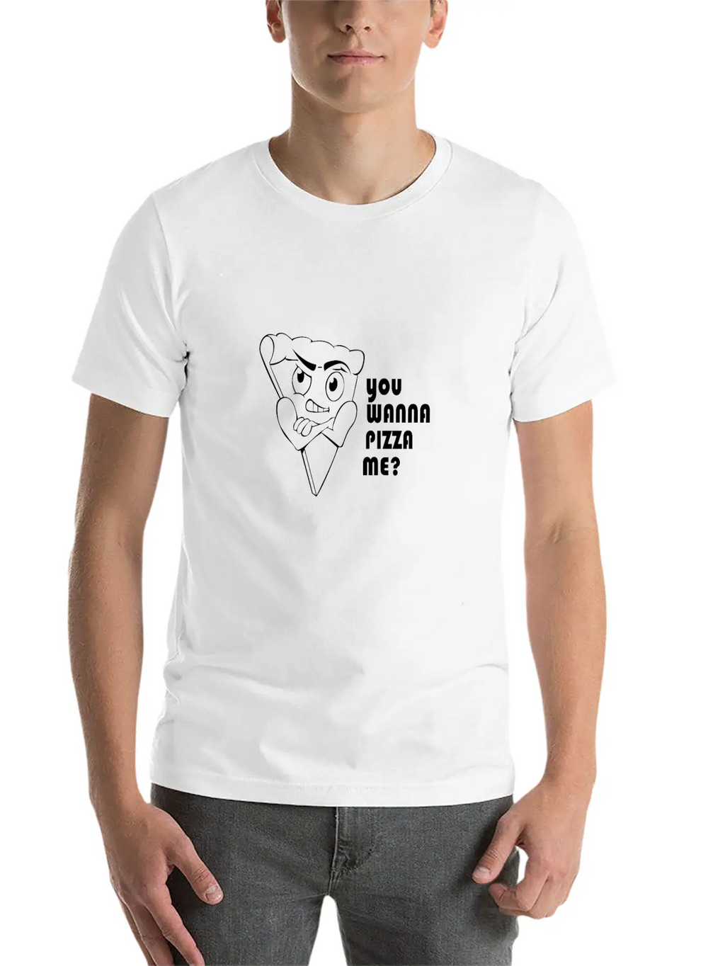 You Wanna Pizza Unisex Casual T-Shirt – Clean Design For Daily Comfort