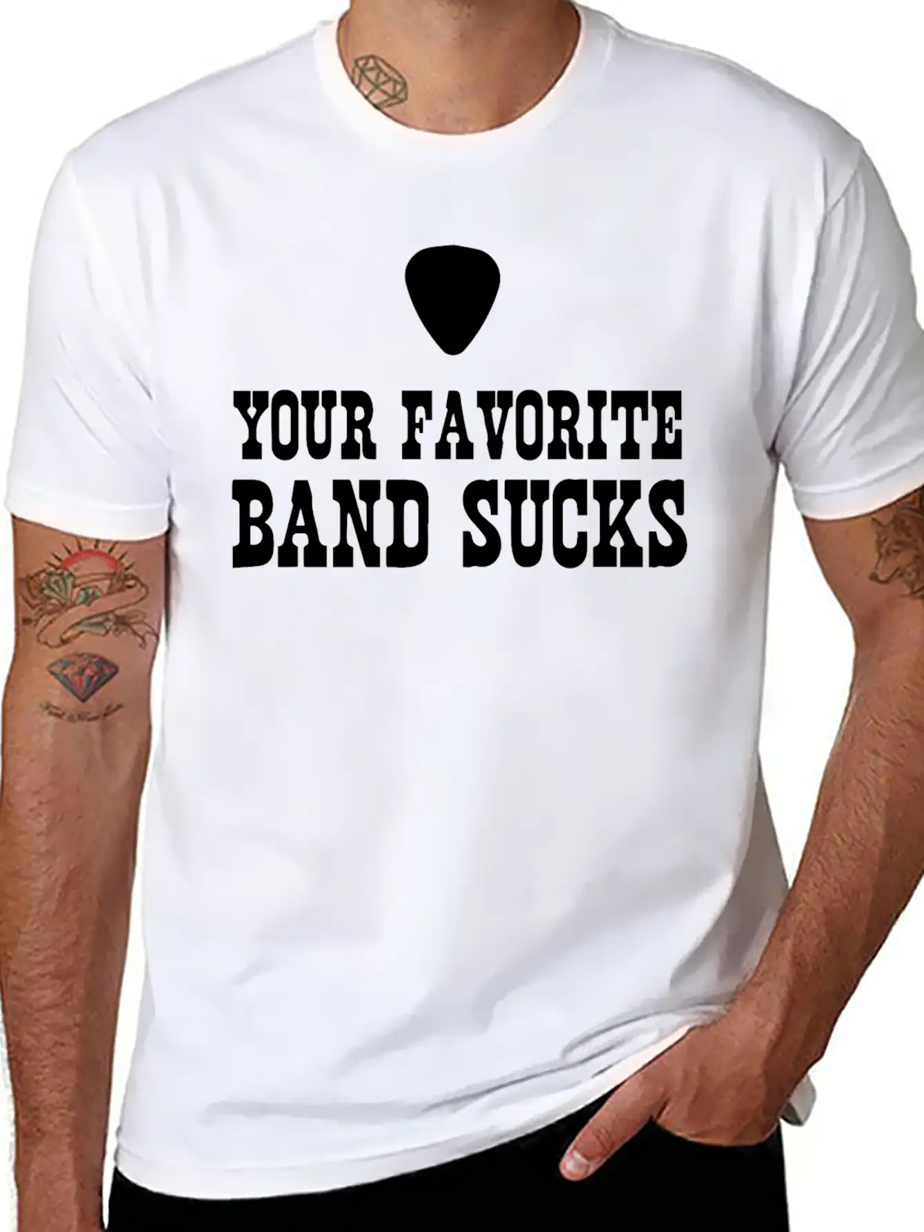 Your Favorite Band Sucks Stylish Everyday T-Shirt – Unisex Basic Cotton Tee
