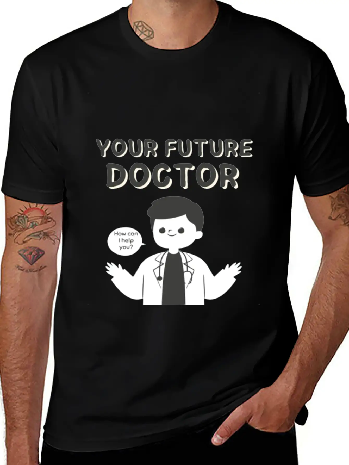 Your Future Doctor Unisex Casual T-Shirt – Clean Design For Daily Comfort