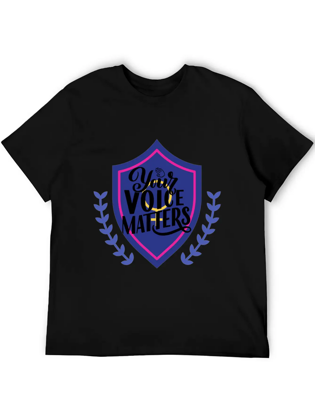 YOUR VOICE MATTERS Casual Graphic T-Shirt – Simple And Comfortable Daily Wear