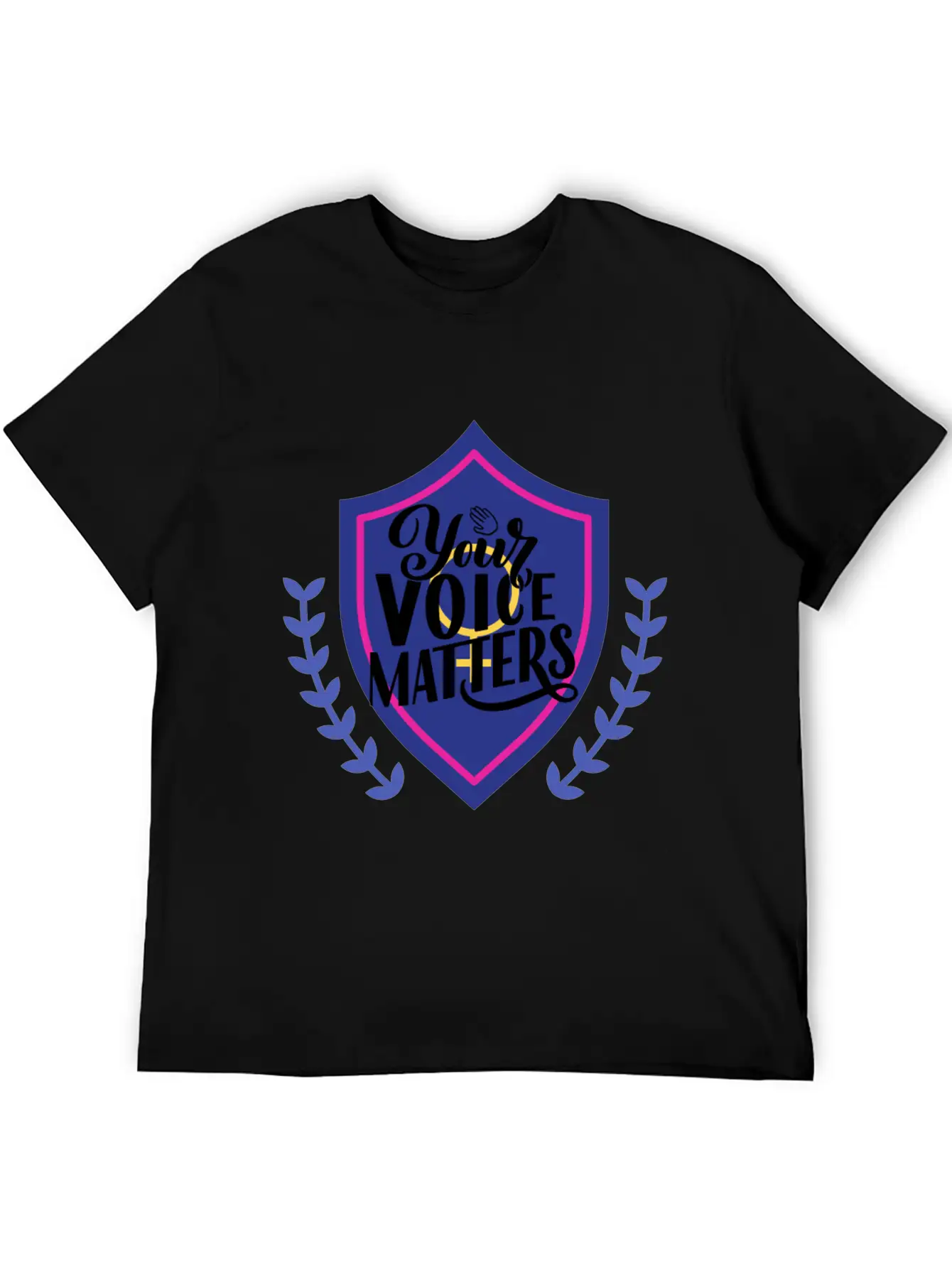 YOUR VOICE MATTERS Casual Graphic T-Shirt – Simple And Comfortable Daily Wear