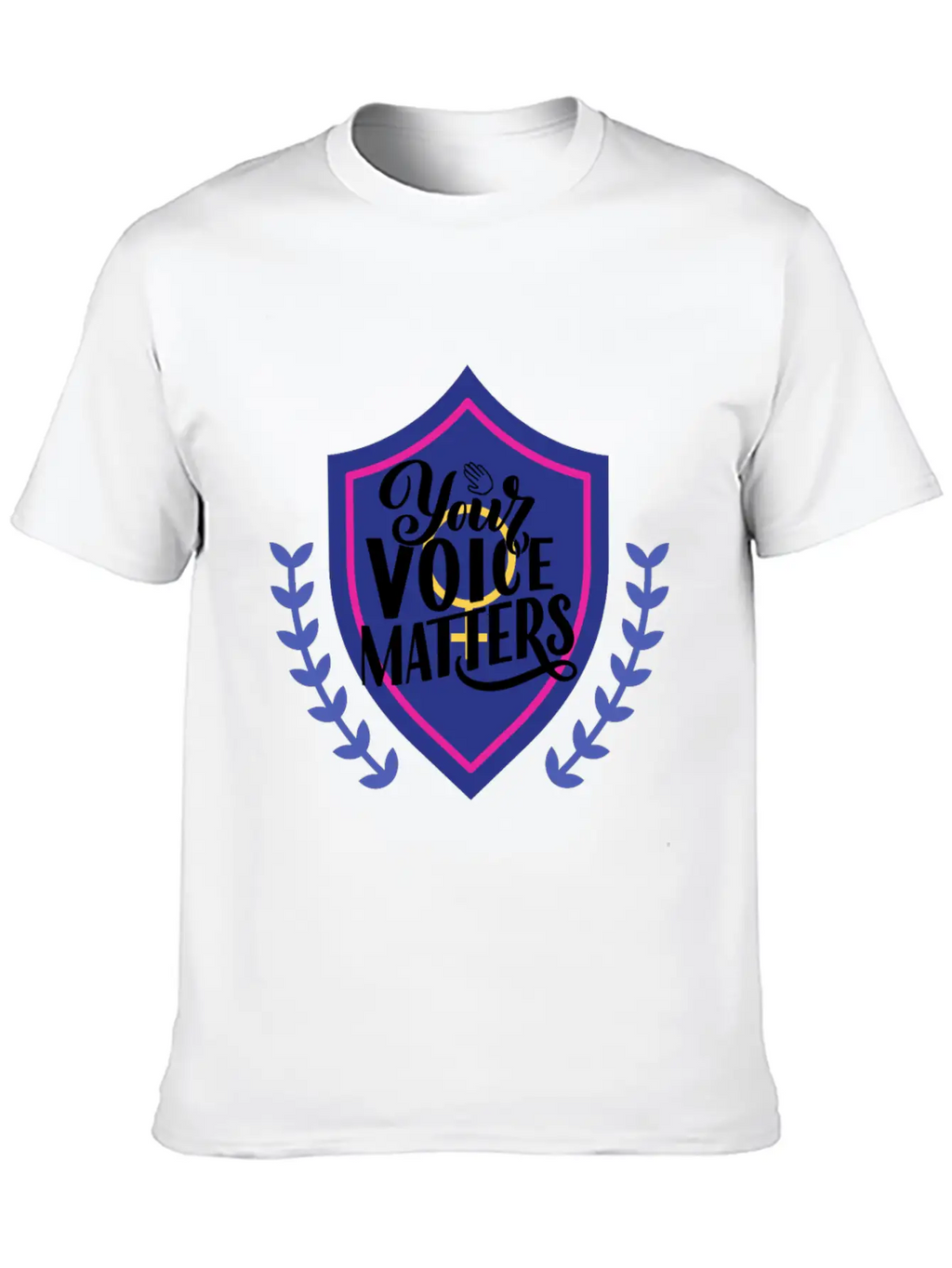 YOUR VOICE MATTERS Casual Graphic T-Shirt – Simple And Comfortable Daily Wear