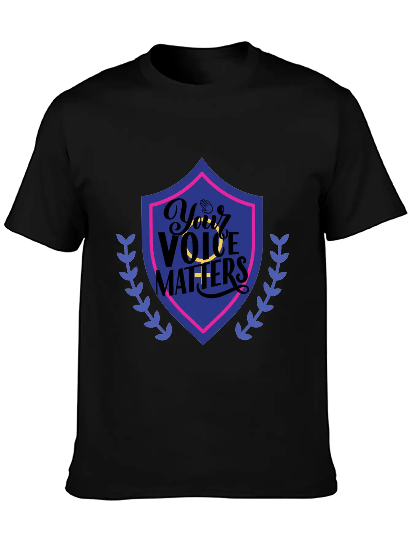 YOUR VOICE MATTERS Casual Graphic T-Shirt – Simple And Comfortable Daily Wear