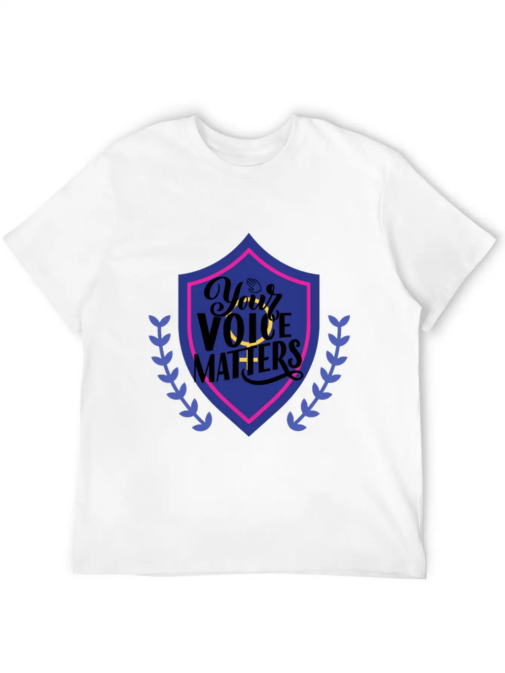 YOUR VOICE MATTERS Casual Graphic T-Shirt – Simple And Comfortable Daily Wear