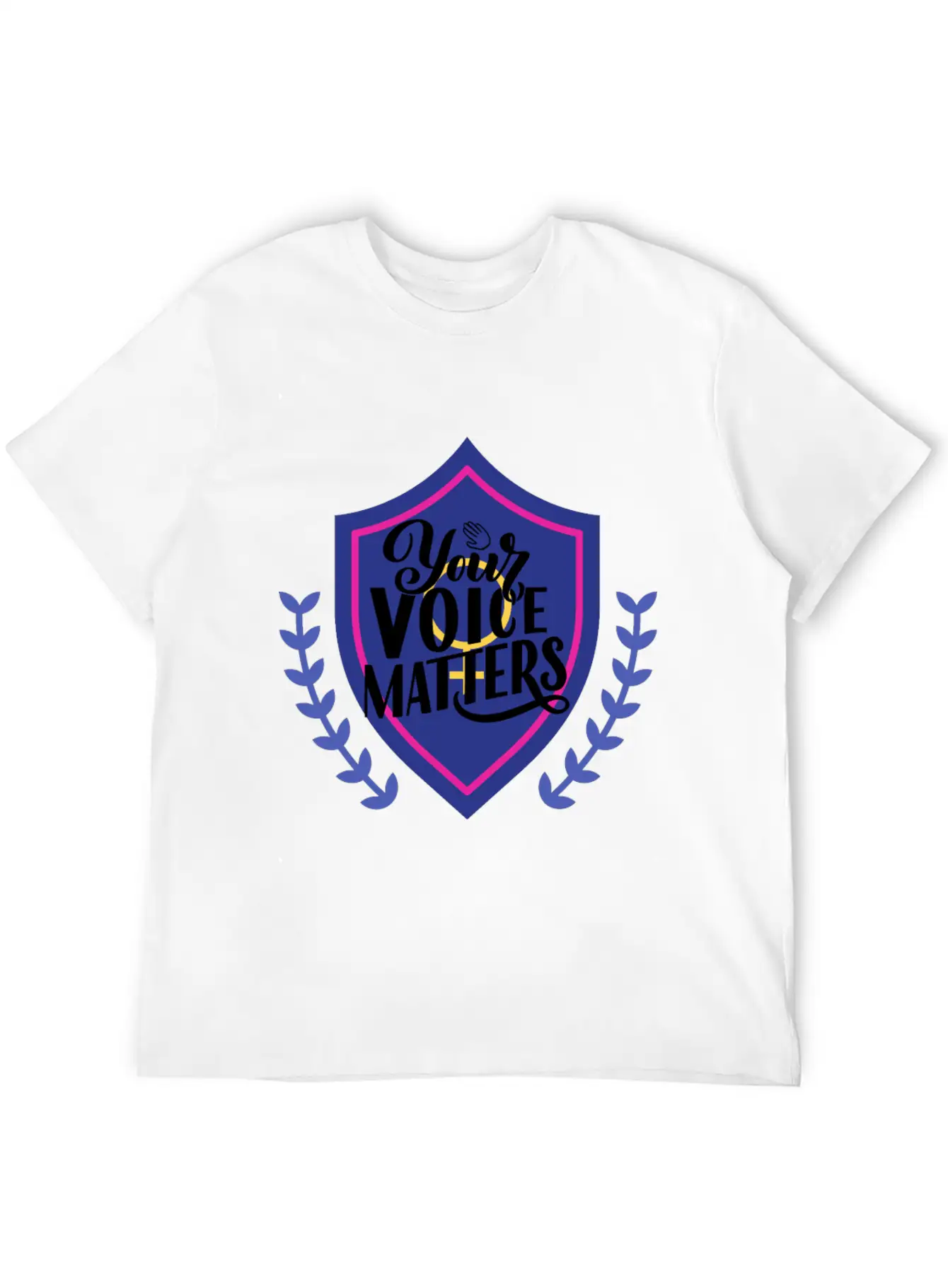 YOUR VOICE MATTERS Casual Graphic T-Shirt – Simple And Comfortable Daily Wear