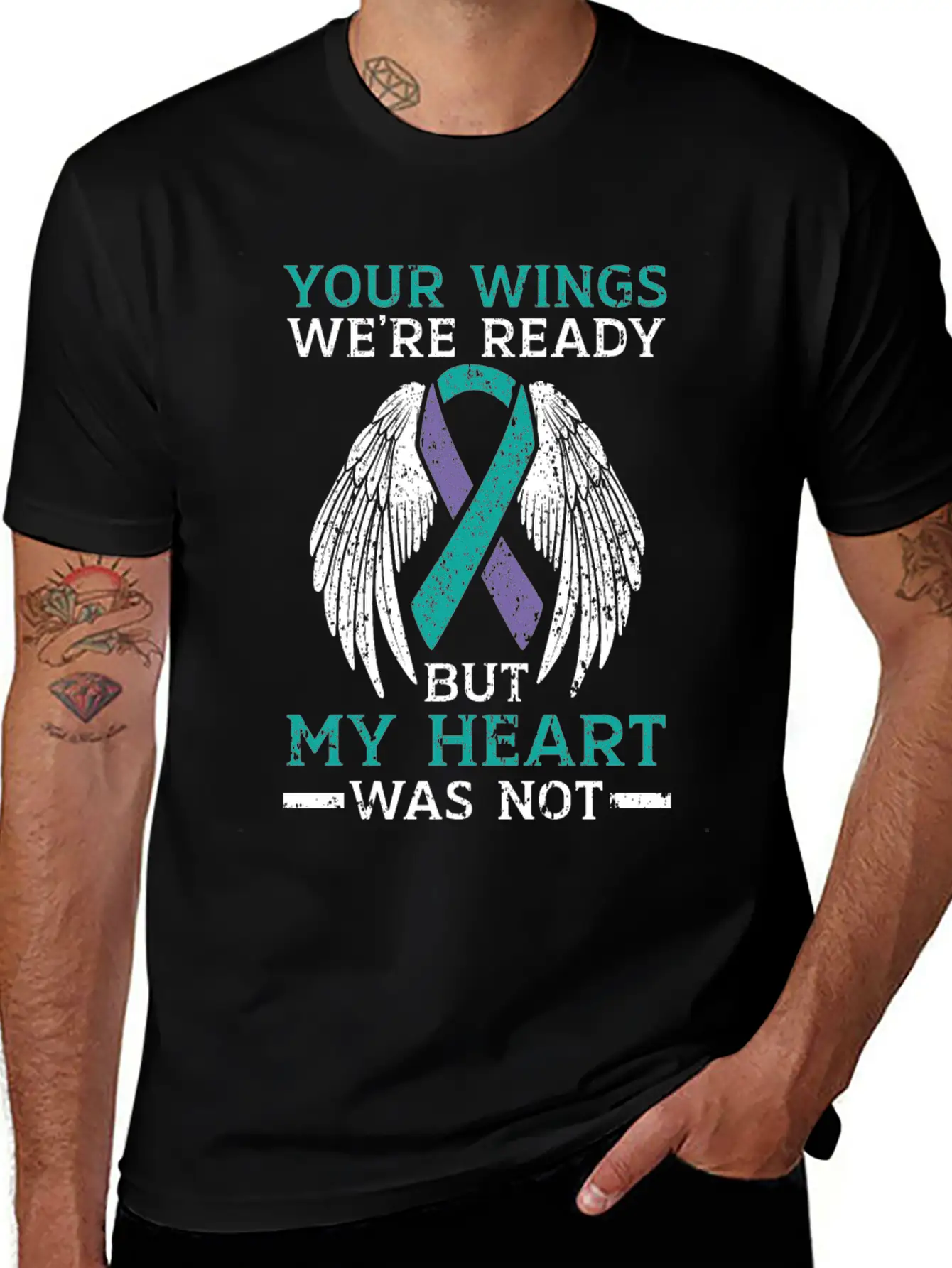 Your Wings We're Ready But My Heart Was Not Unisex Casual T-Shirt – Clean Design For Daily Comfort
