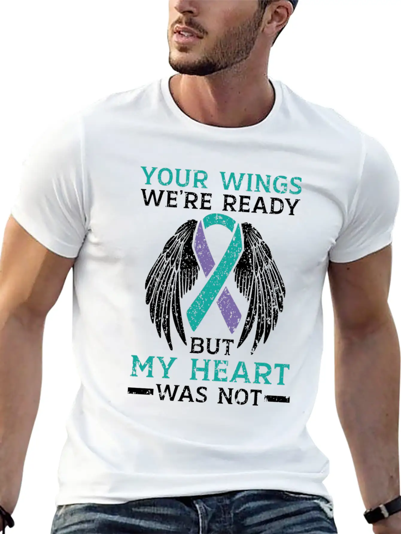 Your Wings We're Ready But My Heart Was Not Unisex Casual T-Shirt – Clean Design For Daily Comfort