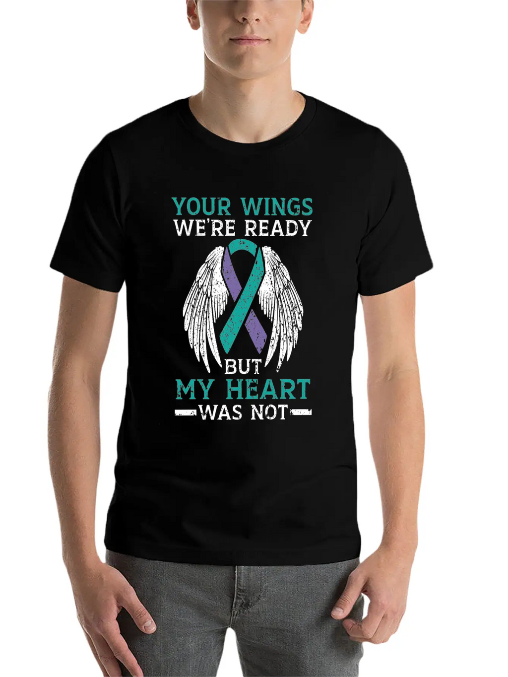 Your Wings We're Ready But My Heart Was Not Unisex Casual T-Shirt – Clean Design For Daily Comfort