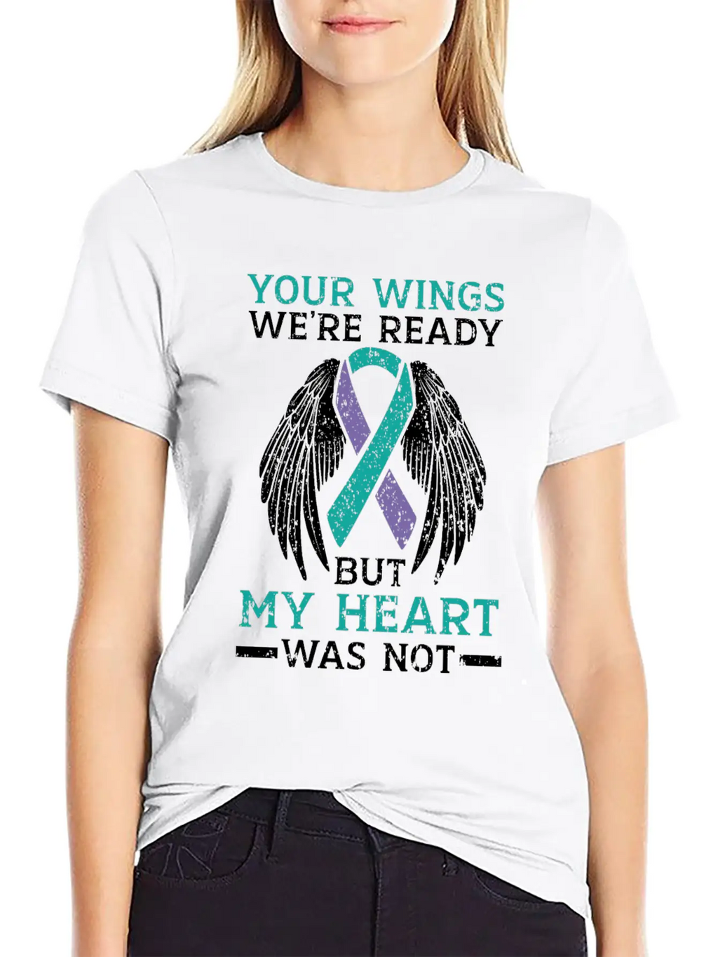 Your Wings We're Ready But My Heart Was Not Unisex Casual T-Shirt – Clean Design For Daily Comfort