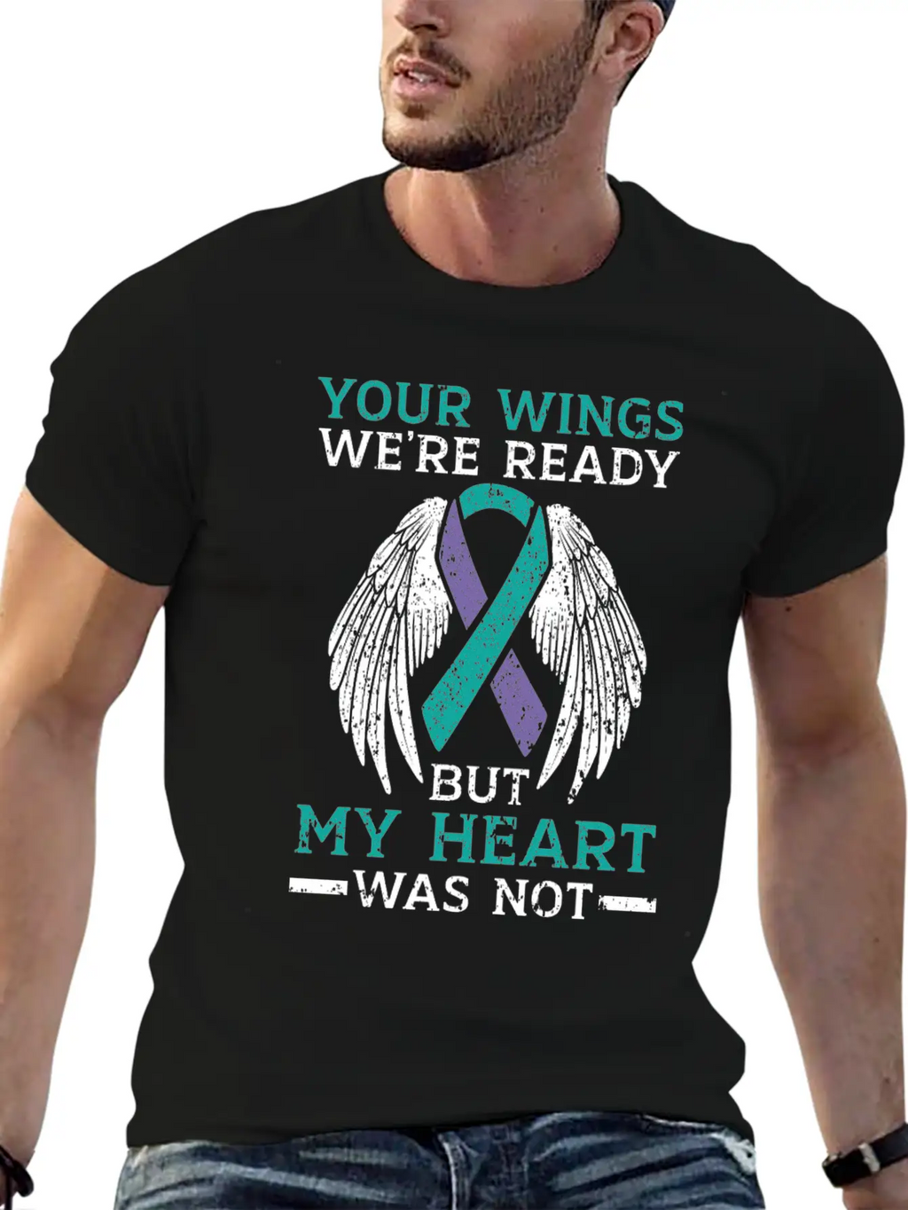 Your Wings We're Ready But My Heart Was Not Unisex Casual T-Shirt – Clean Design For Daily Comfort