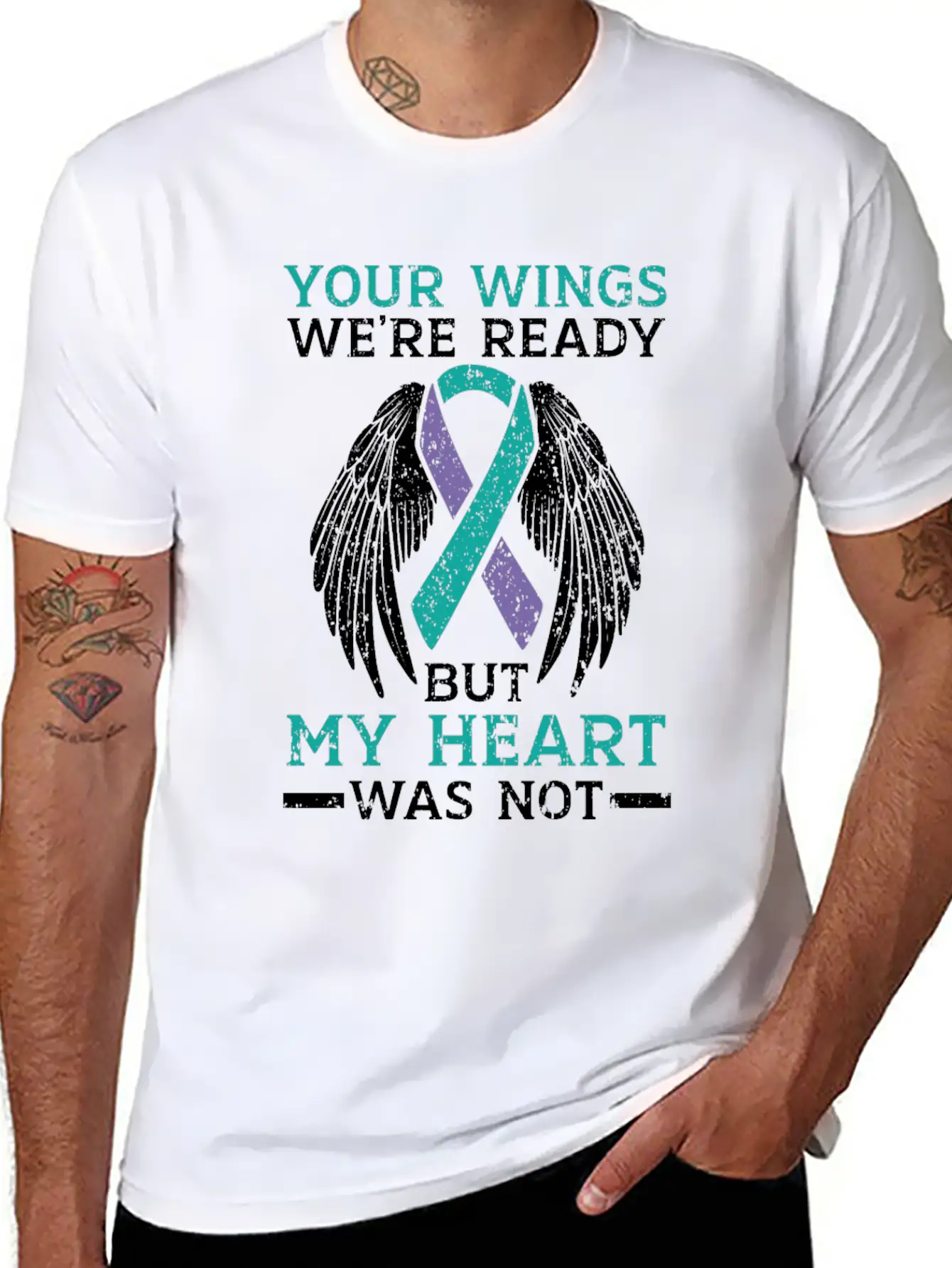 Your Wings We're Ready But My Heart Was Not Unisex Casual T-Shirt – Clean Design For Daily Comfort