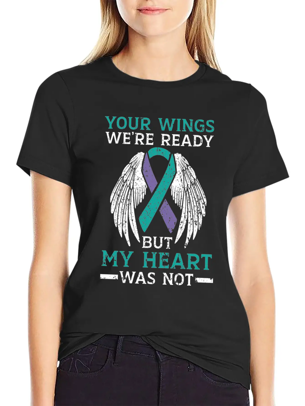 Your Wings We're Ready But My Heart Was Not Unisex Casual T-Shirt – Clean Design For Daily Comfort