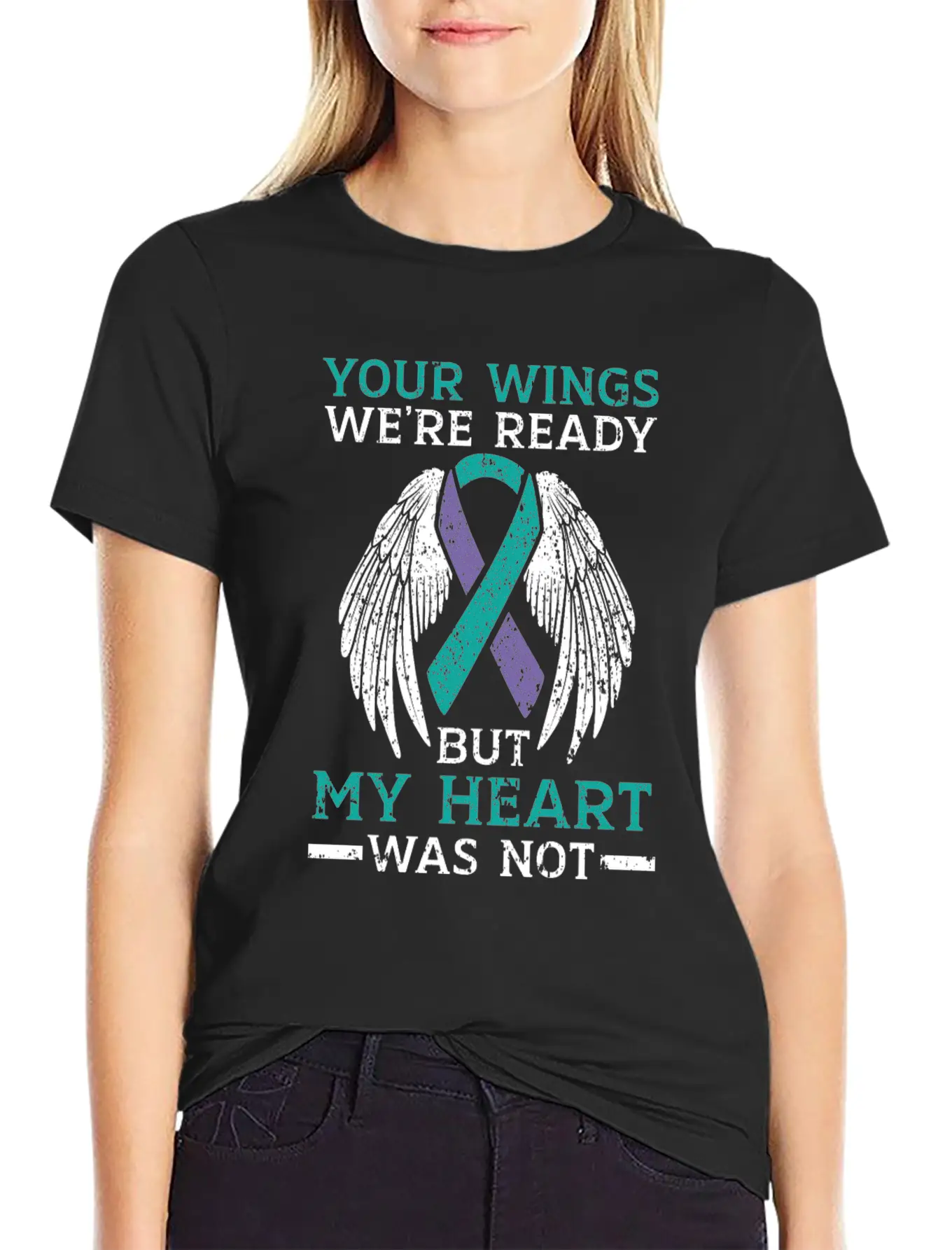 Your Wings We're Ready But My Heart Was Not Unisex Casual T-Shirt – Clean Design For Daily Comfort