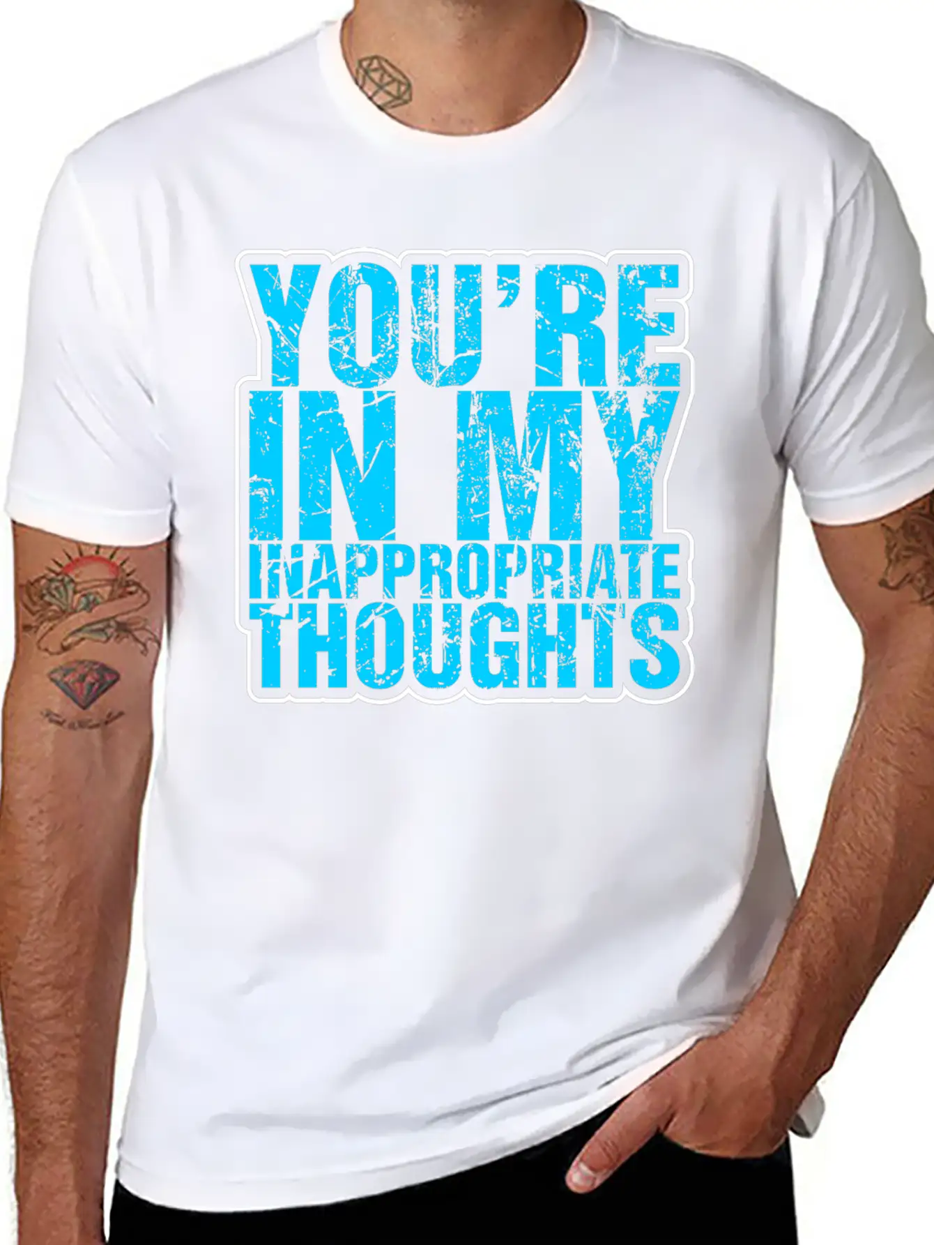 Youre In My Inappropriate Thoughts Unisex Casual T-Shirt – Clean Design For Daily Comfort