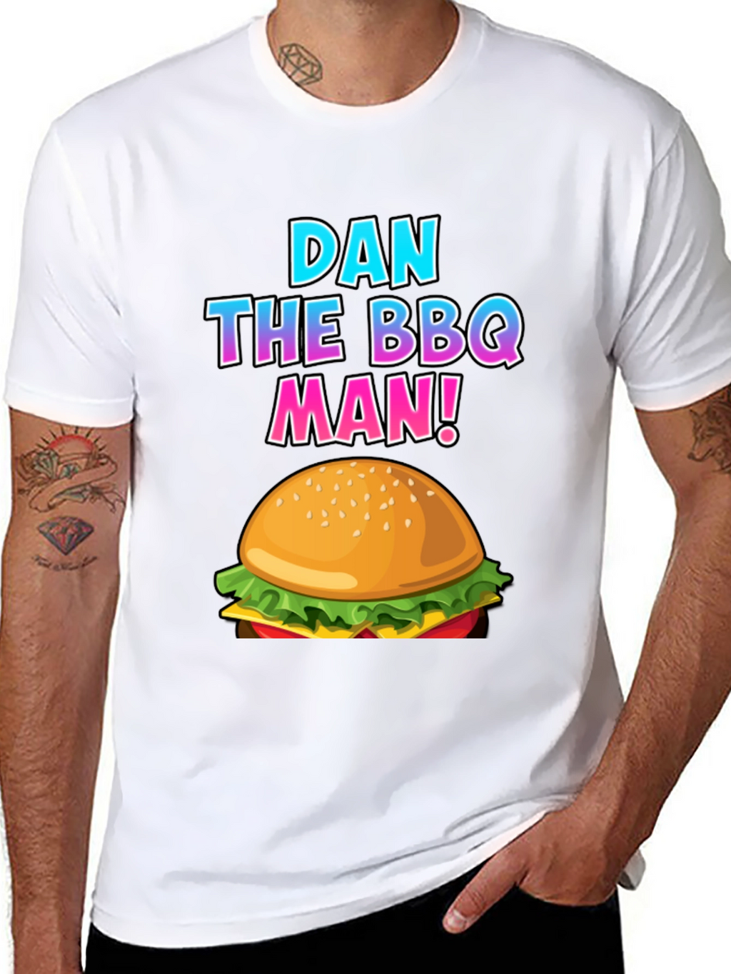 Dan the BBQ Man Burger T-Shirt