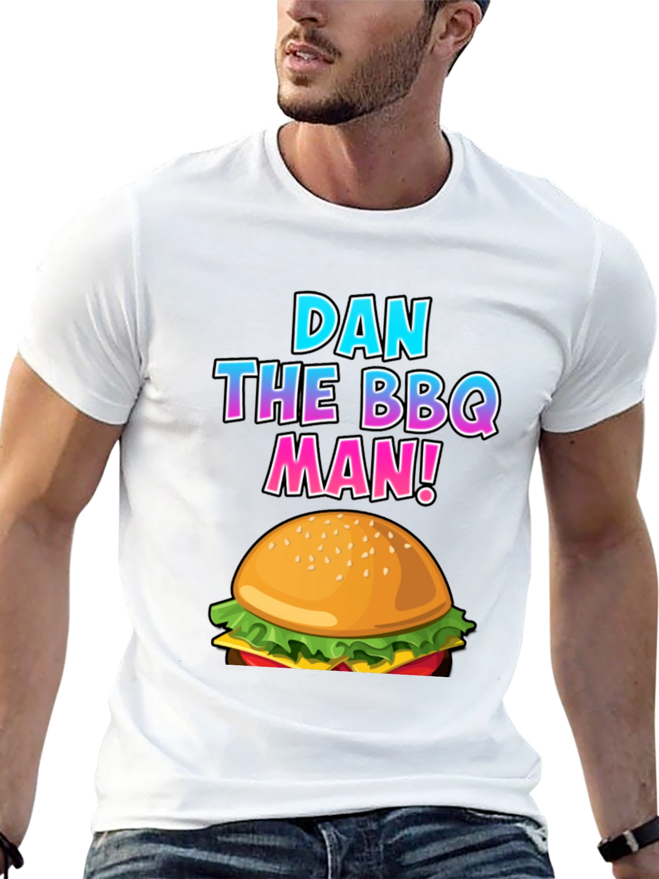 Dan the BBQ Man Burger T-Shirt
