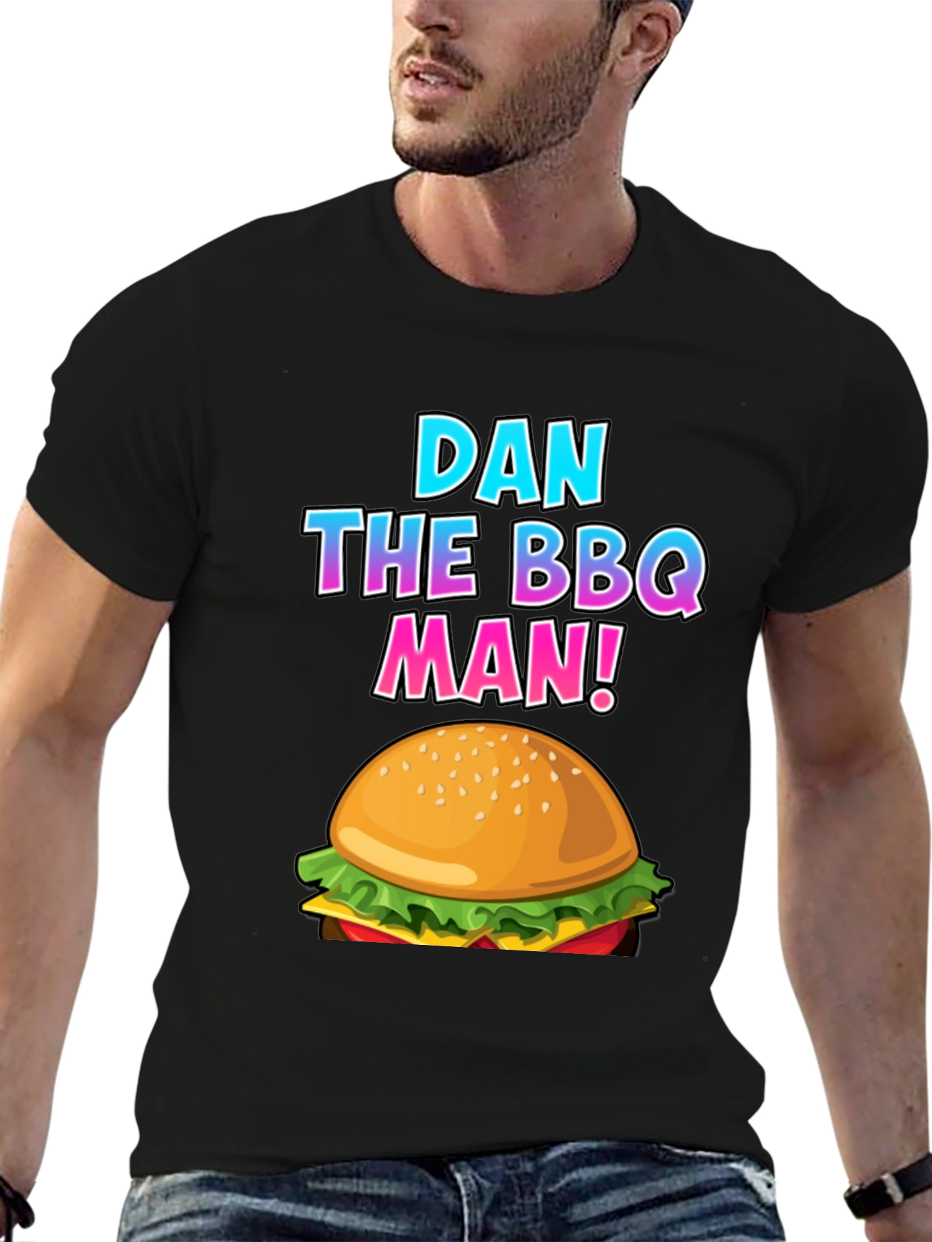Dan the BBQ Man Burger T-Shirt