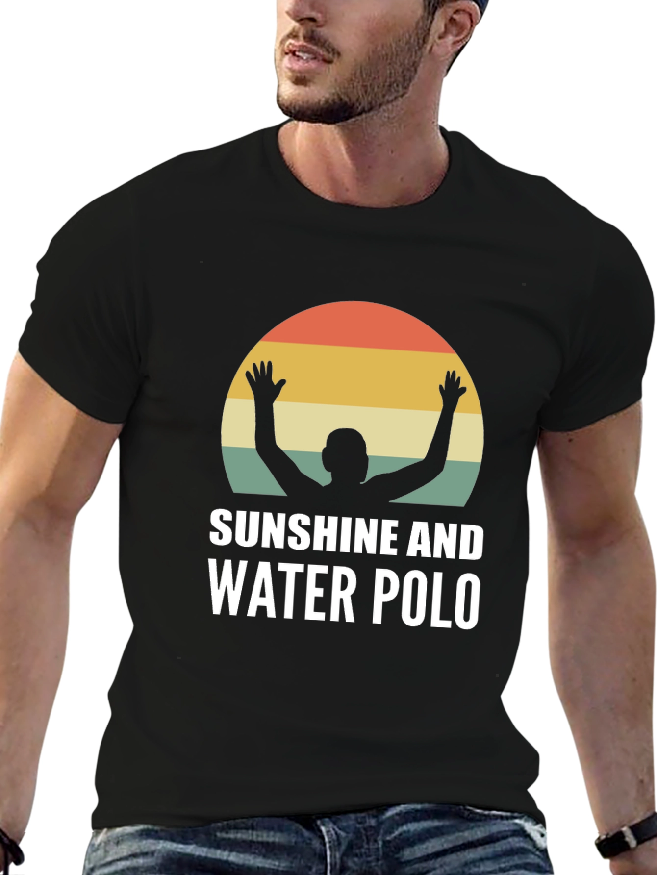 Sunshine and Water Polo T-Shirt - Black