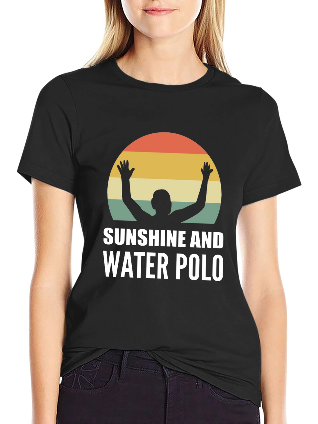 Sunshine and Water Polo T-Shirt - Black