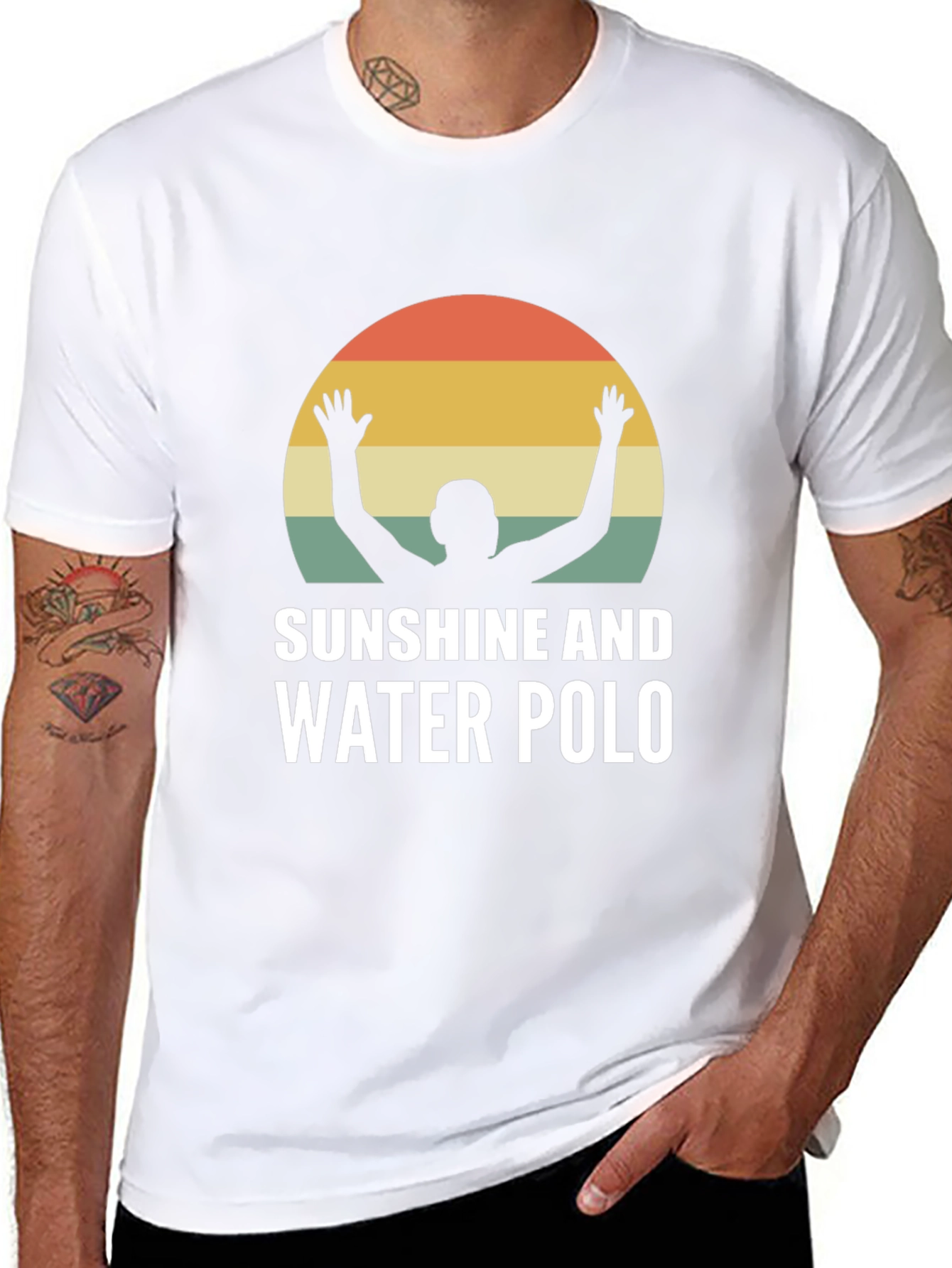 Sunshine and Water Polo T-Shirt - Black