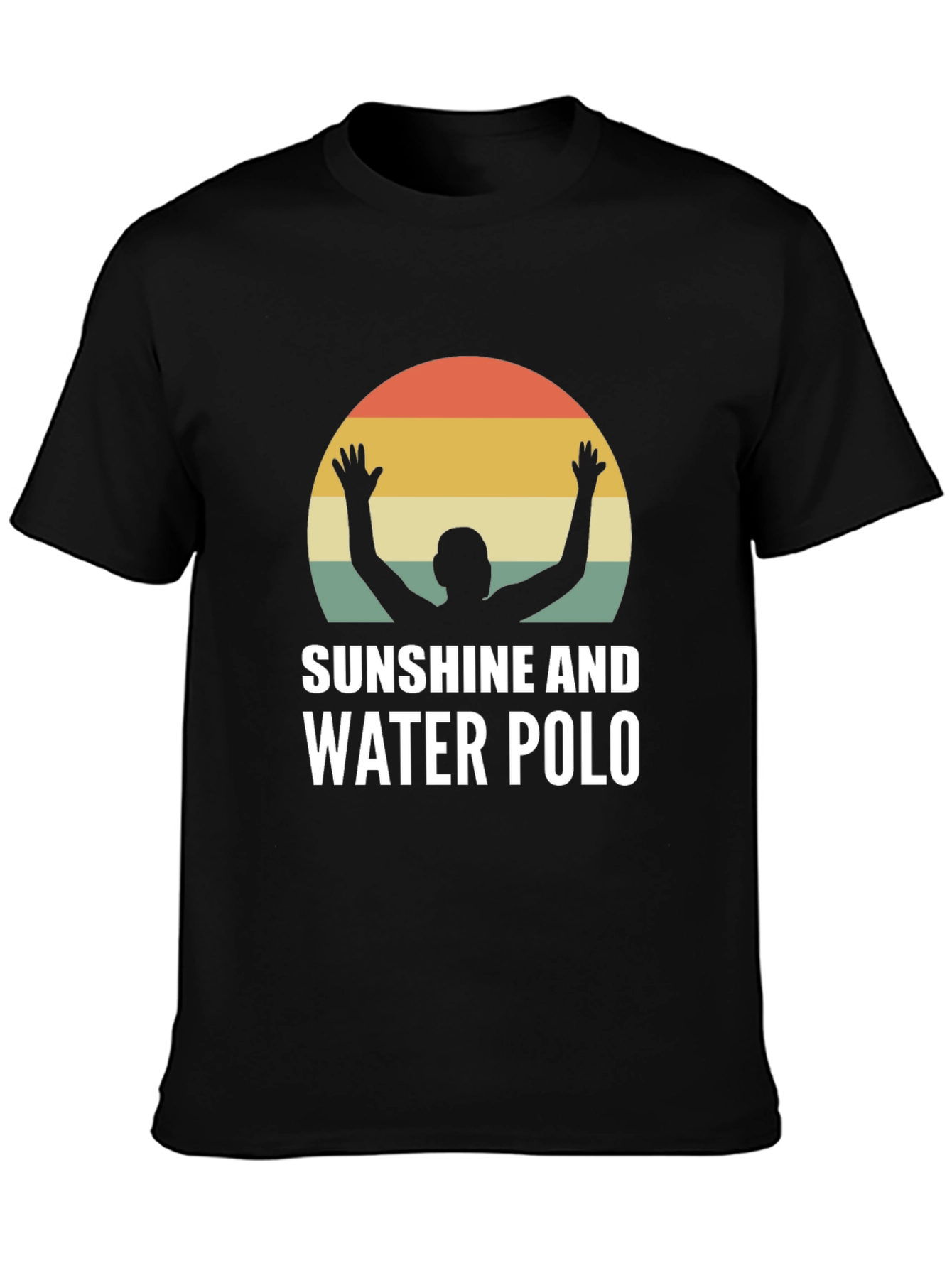 Sunshine and Water Polo T-Shirt - Black