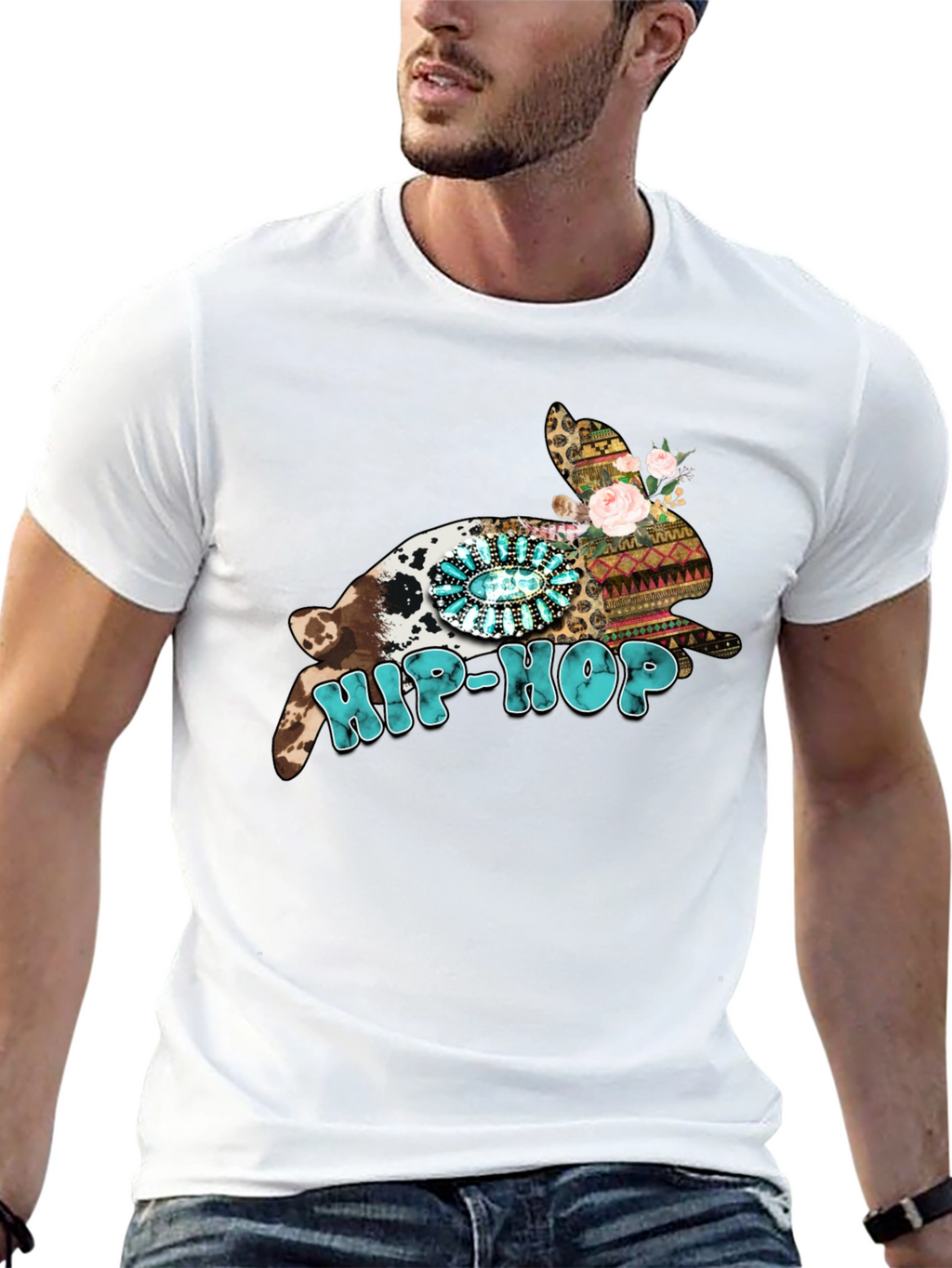 Hip-Hop Easter Bunny Graphic Tee