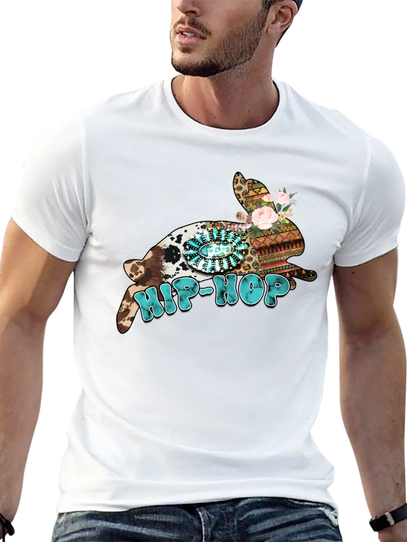 Hip-Hop Easter Bunny Graphic Tee