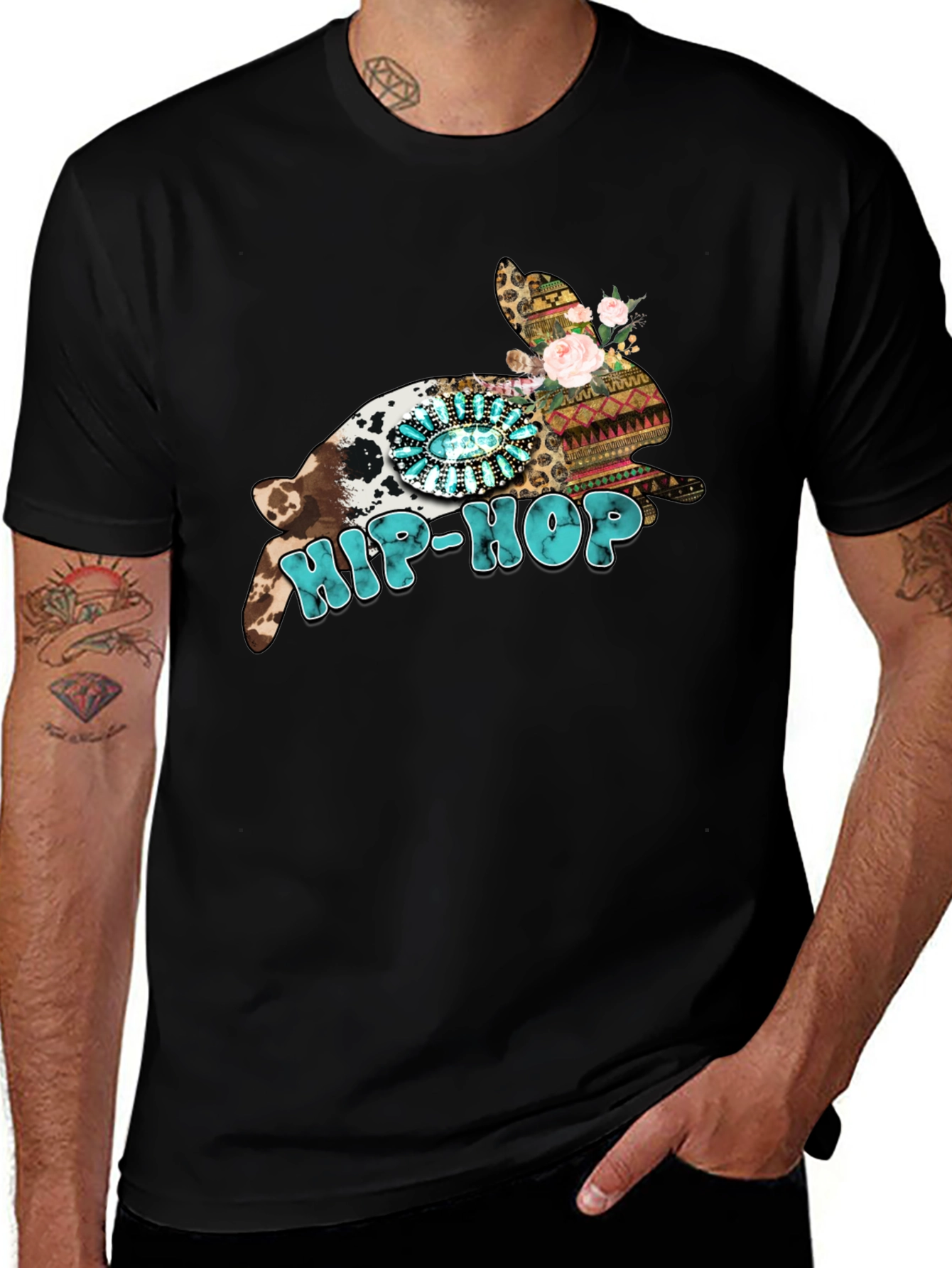Hip-Hop Easter Bunny Graphic Tee