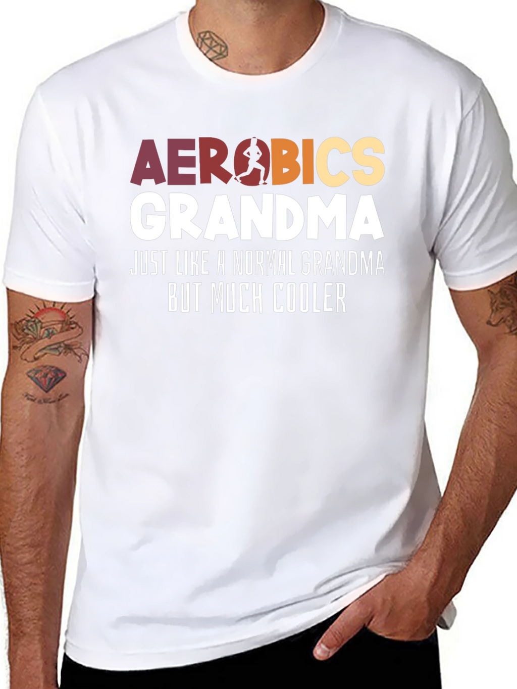 Aerobics Grandma T-Shirt - Cool Grandma Tee