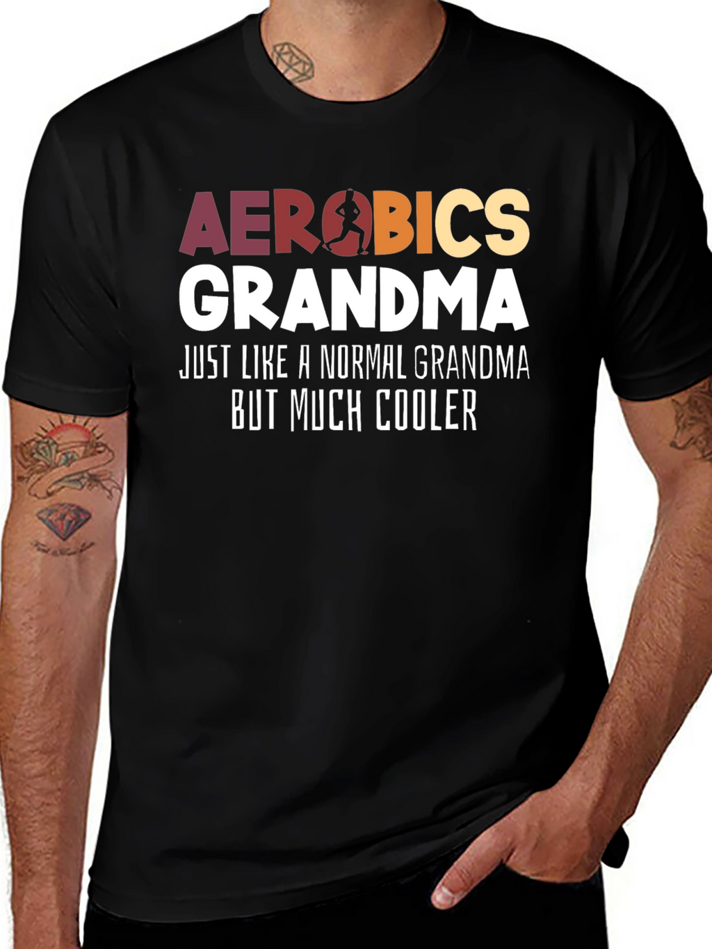 Aerobics Grandma T-Shirt - Cool Grandma Tee